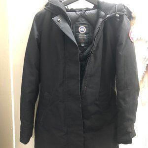 Women's Black Canada Goose Victoria Jacket Size XS AUTHENTIC